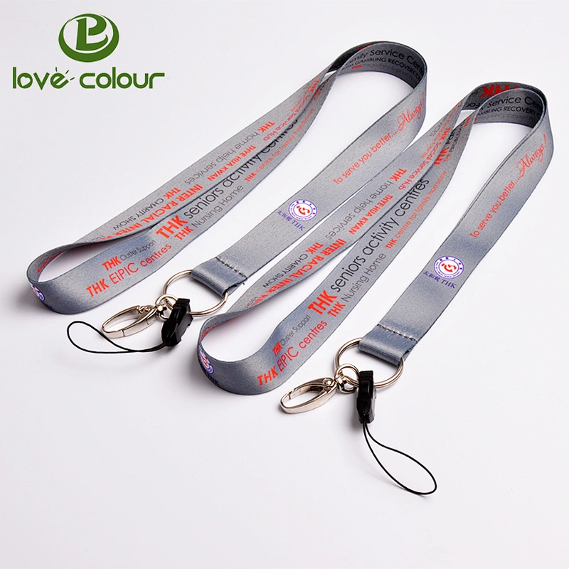 Custom fashion soft polyester lanyard strap for cellphone