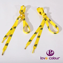 Wholesale Bulk Colored Polyester Custom Logo Flat Shoe lace