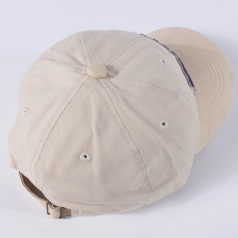 Factory OEM custom cotton dad hat black baseball sport cap with embroidery logo