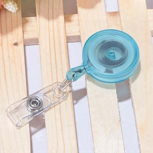 32mm plastic retractable transparent badge reel