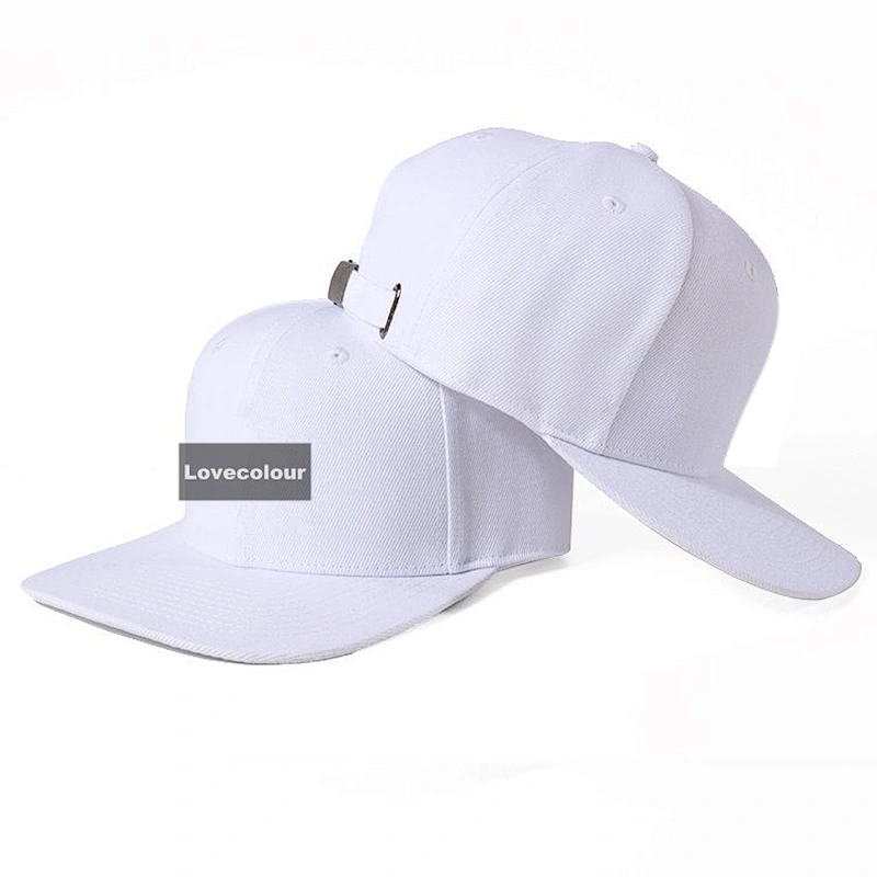 Cotton embroidery custom your logo flat brim snapback cap