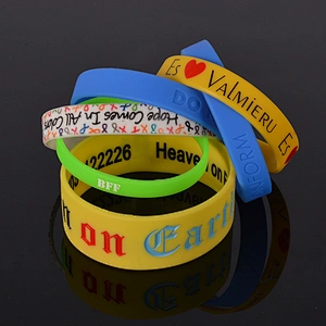 Create your design silicone bracelet rubber wristbands