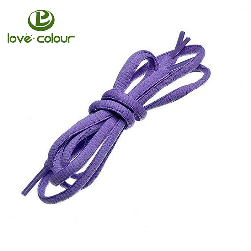 Custom Cute Oval Shoelace Elastic Laces Leisure Shoestring Polyester Sneaker Sports Shoe Laces