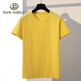 Custom Color and Size Short Sleeve O-Neck Advertising Promotion Blank T-shirt 100% Cotton T Shirt