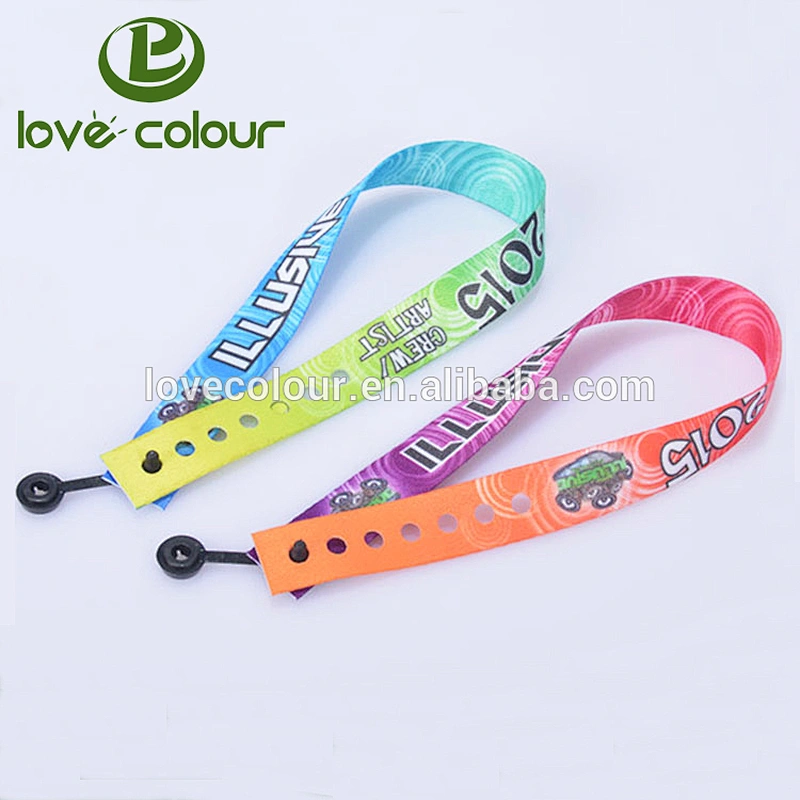 New product adjustable polyester fabric bracelet wristband for christmas