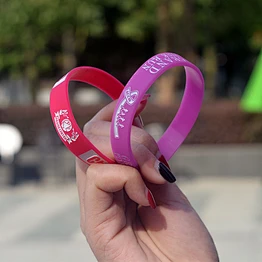 Custom Silicone Wristband Boy Girl Kids Fashion Silicone Bracelets