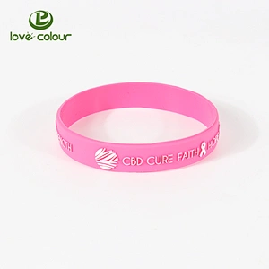 Silicone embossed rubber bracelet for promotion/innovative silicone wristbands