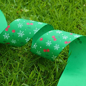 Wholesale gift packing merry christmas ribbon for decoration
