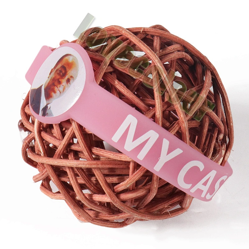 ECO-friendly recycled promotion printing silk screen silicone bracelets