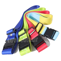 Polyester Custom Colorful Quick Release Buckle Luggage Strap Suitcase Belt