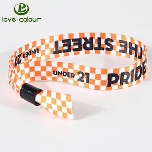 Polyester sublimation printing wristbands bracelet for promotional gift