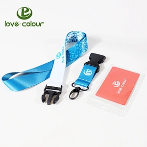 Custom Personalised Polyester ID Badge Meeting Lanyards for promote your company events