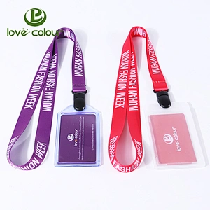 New product custom polyester neck lanyard string with id card holder
