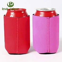 OEM factory customized fashion solid neoprene can coolers