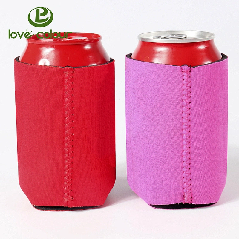 OEM factory customized fashion solid neoprene can coolers
