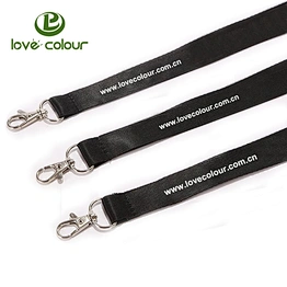 Custom Eco-friendly Silk Screen Printing Flat Lanyard Strap With Release Buckle