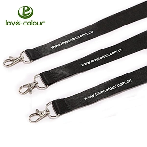 Custom Eco-friendly Silk Screen Printing Flat Lanyard Strap With Release Buckle