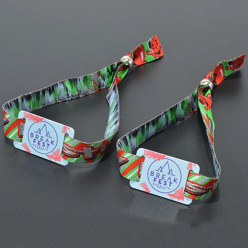Factory custom woven bracelets with RFID chip