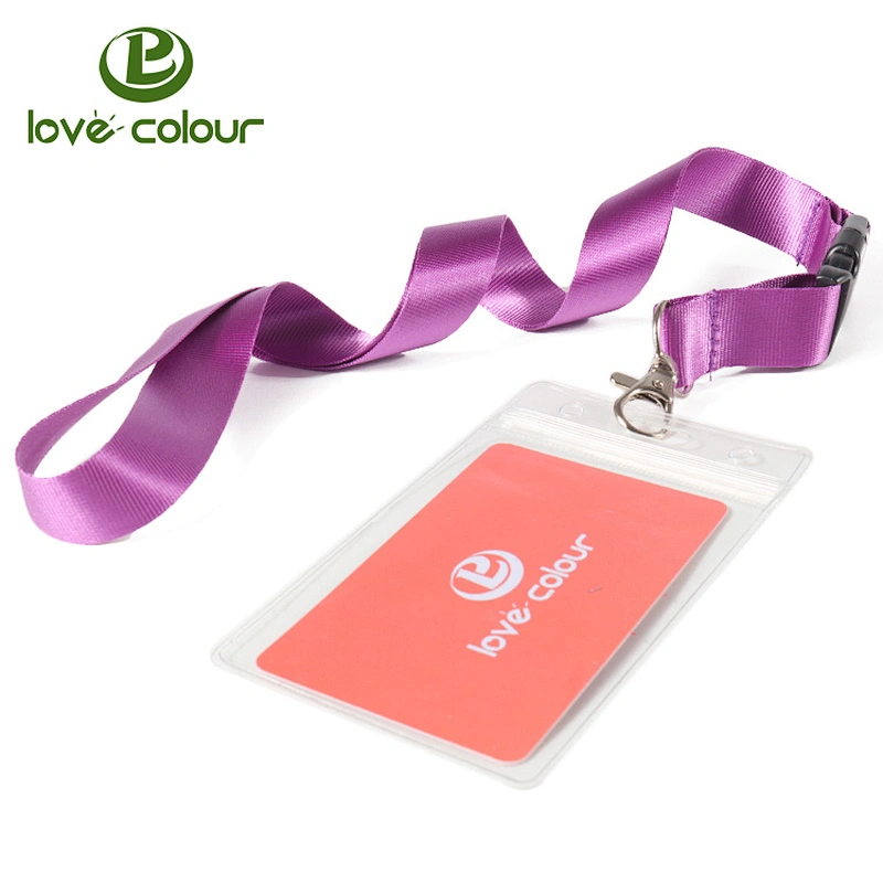 Polyester lanyards with logo custom id keychain lanyard strap