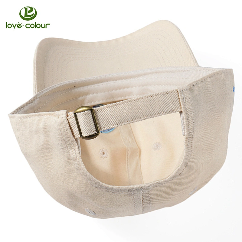 100% cotton soft textile custom logo baseball cap