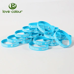 Free sample customizable debossed and color filled silicone bracelets