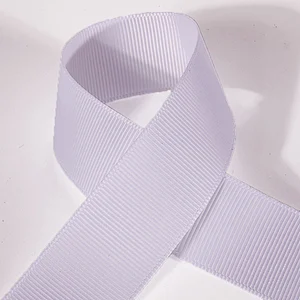Custom polyester 4cm wide Brown Grosgrain Ribbon