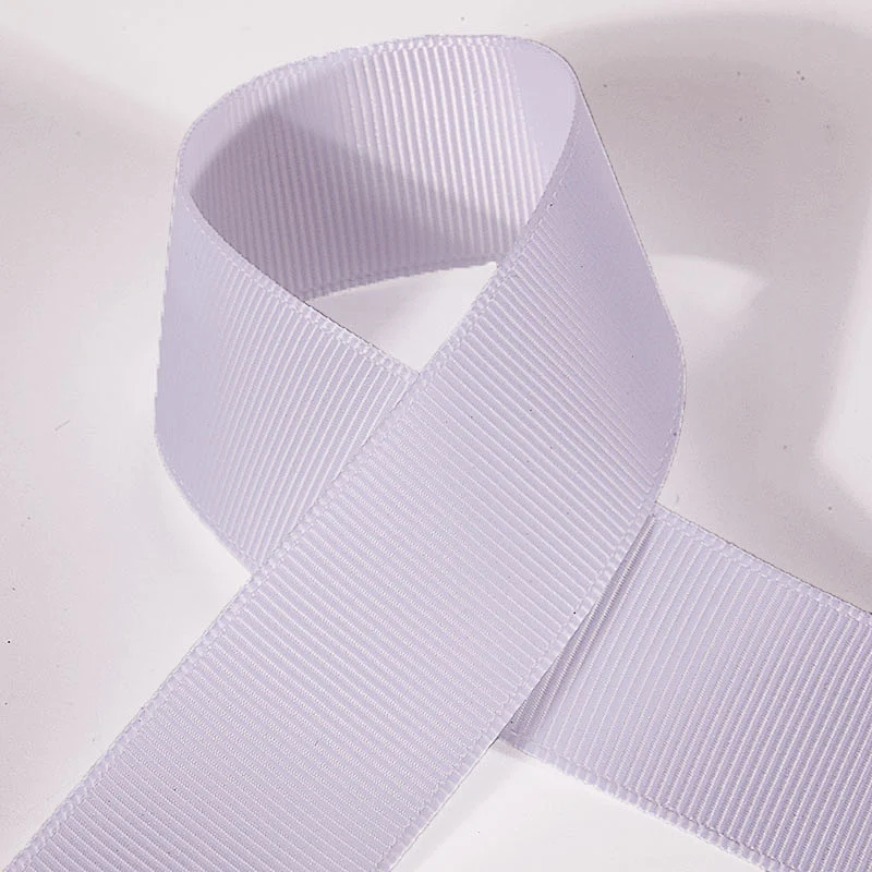 Custom polyester 4cm wide Brown Grosgrain Ribbon