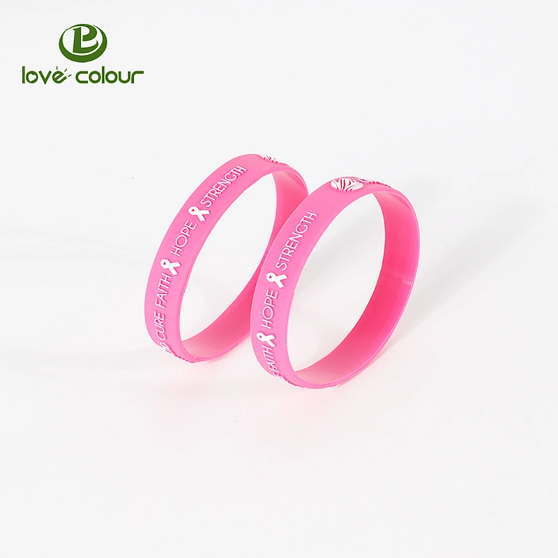 Custom kids and adult size silicone wristbands with printing logo
