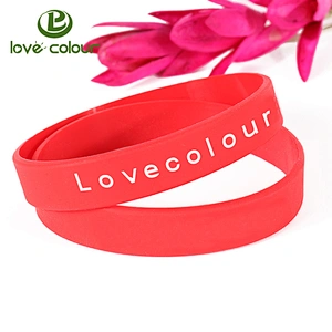 Custom made silicone bracelets for advertising promotion