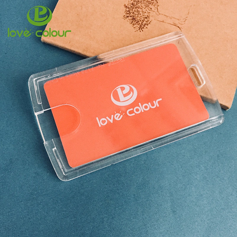 Factory custom plastic pvc name card holder pouch for sale
