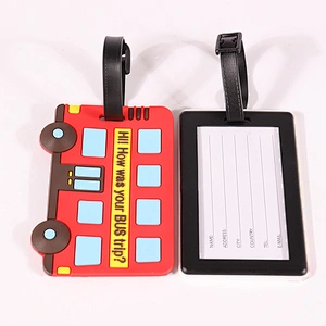 Custom kids identification id card luggage tags for travel
