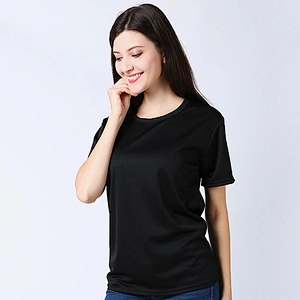 Custom tshirt printing o-neck 100% cotton women short sleeve girls' t-shirts white sports t shirts