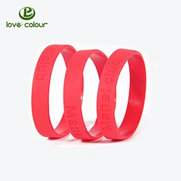 Custom made blank rubber silicone bracelet wristband for sale
