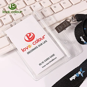 Custom Flexible vinyl badge holders for displaying name tags