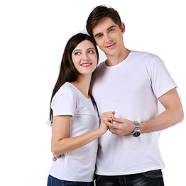 Customized Tshirts Plain Round Neck White T-Shirt