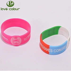 Factory Custom 1 inch silicone wristband with your logo