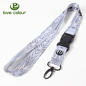 Customized Promotional Personalised Heat Transfer Lanyard Neck Strap