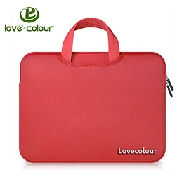 Custom Different Size Red Notebook Sleeve Case Cover Neoprene Laptop Bag