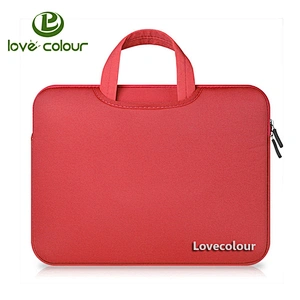 Custom Different Size Red Notebook Sleeve Case Cover Neoprene Laptop Bag