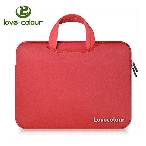 Custom Different Size Red Notebook Sleeve Case Cover Neoprene Laptop Bag