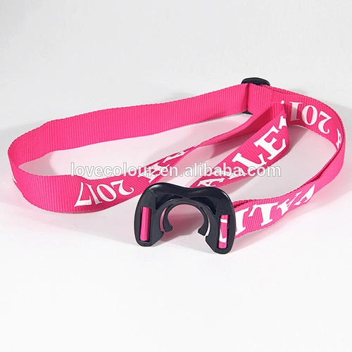 Custom 100% polyester printed drink bottle holder lanyard strap