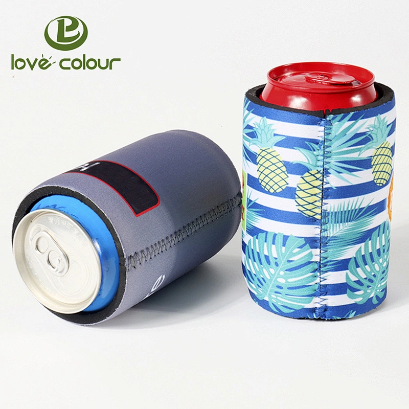 Custom printing can cooler sleeve neoprene stubby holder for promotion