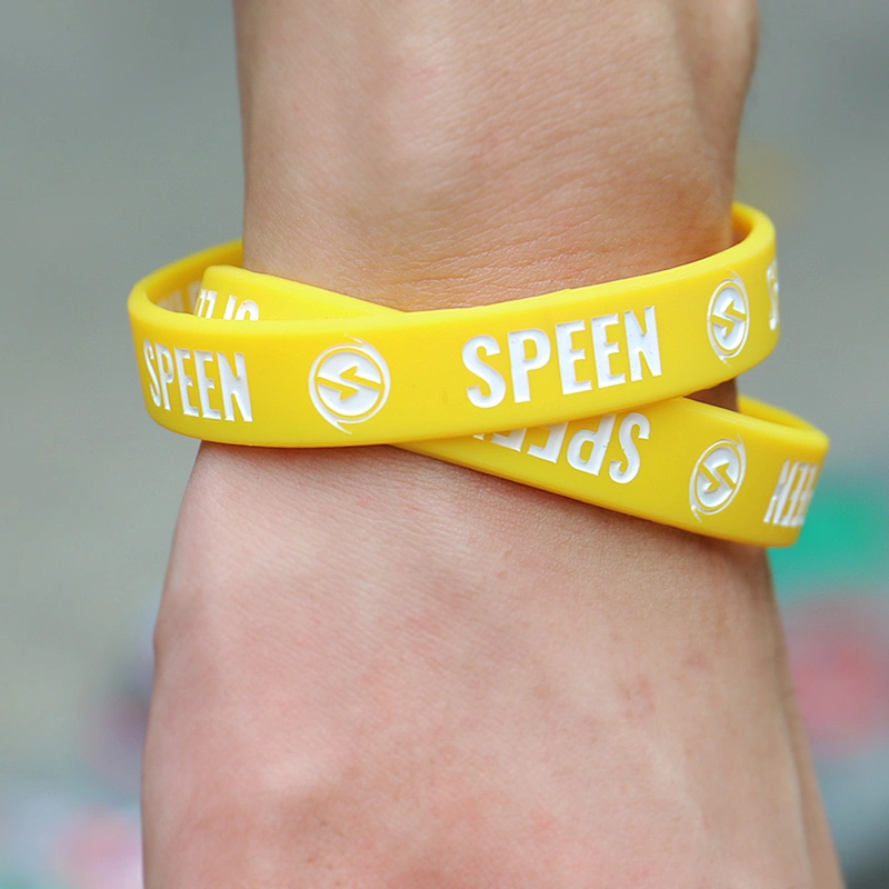 Popular Promotional Rubber Silicone Event Custom Thin Wristbands