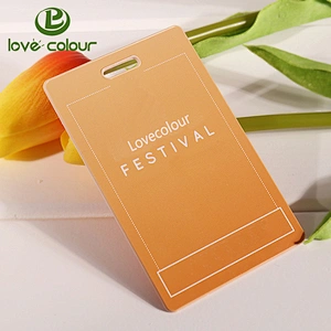 Unique design plastic name tags/id card holder
