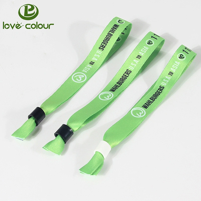Cheap items to sell polyester heat transfer fabric wristbands for school activity
