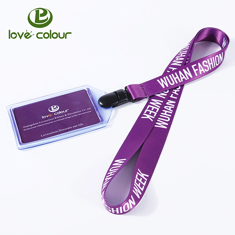 New product custom polyester neck lanyard string with id card holder