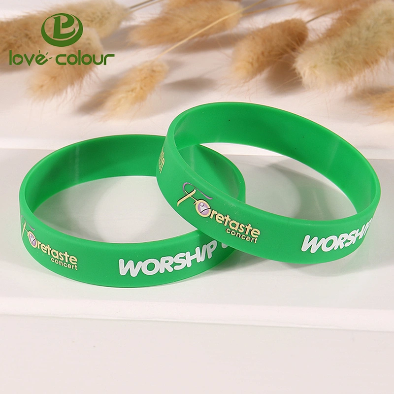 Custom tie dye silicone bracelet/personalized silicone friendship wristband
