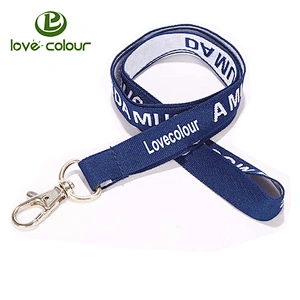 Polyester event jacquard thick lanyard for badge / embroidered lanyards