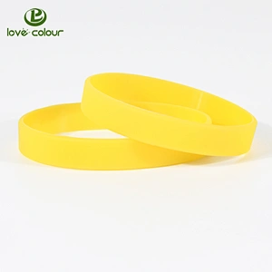 Custom made blank rubber silicone bracelet wristband for sale