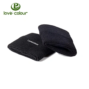 Good sale popular custom sweatbands for yoga sports (black)